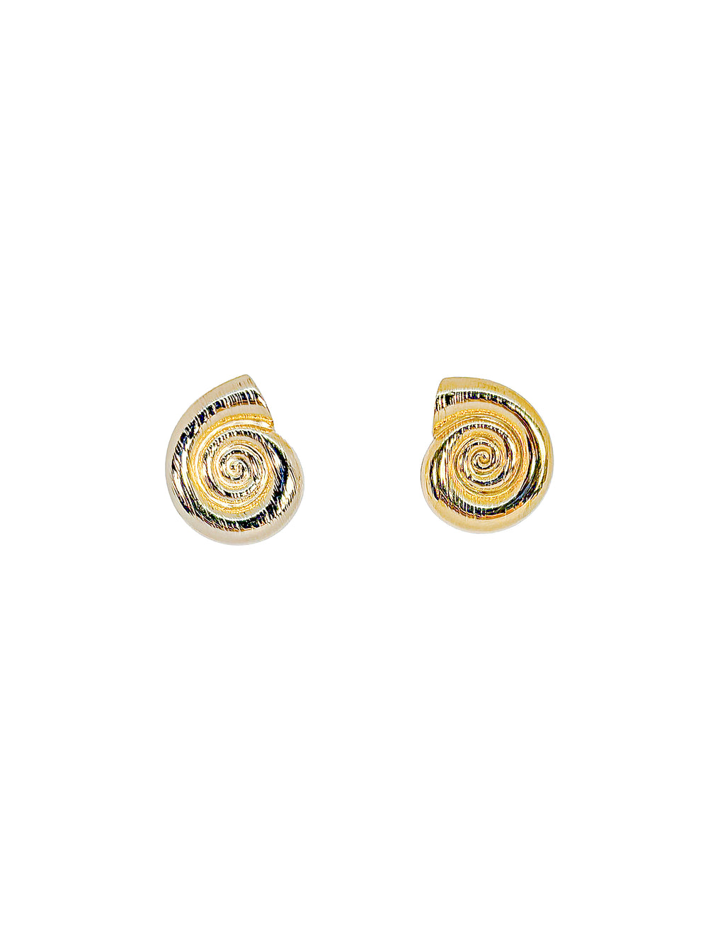 Golden Snail Earrings