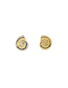 Golden Snail Earrings