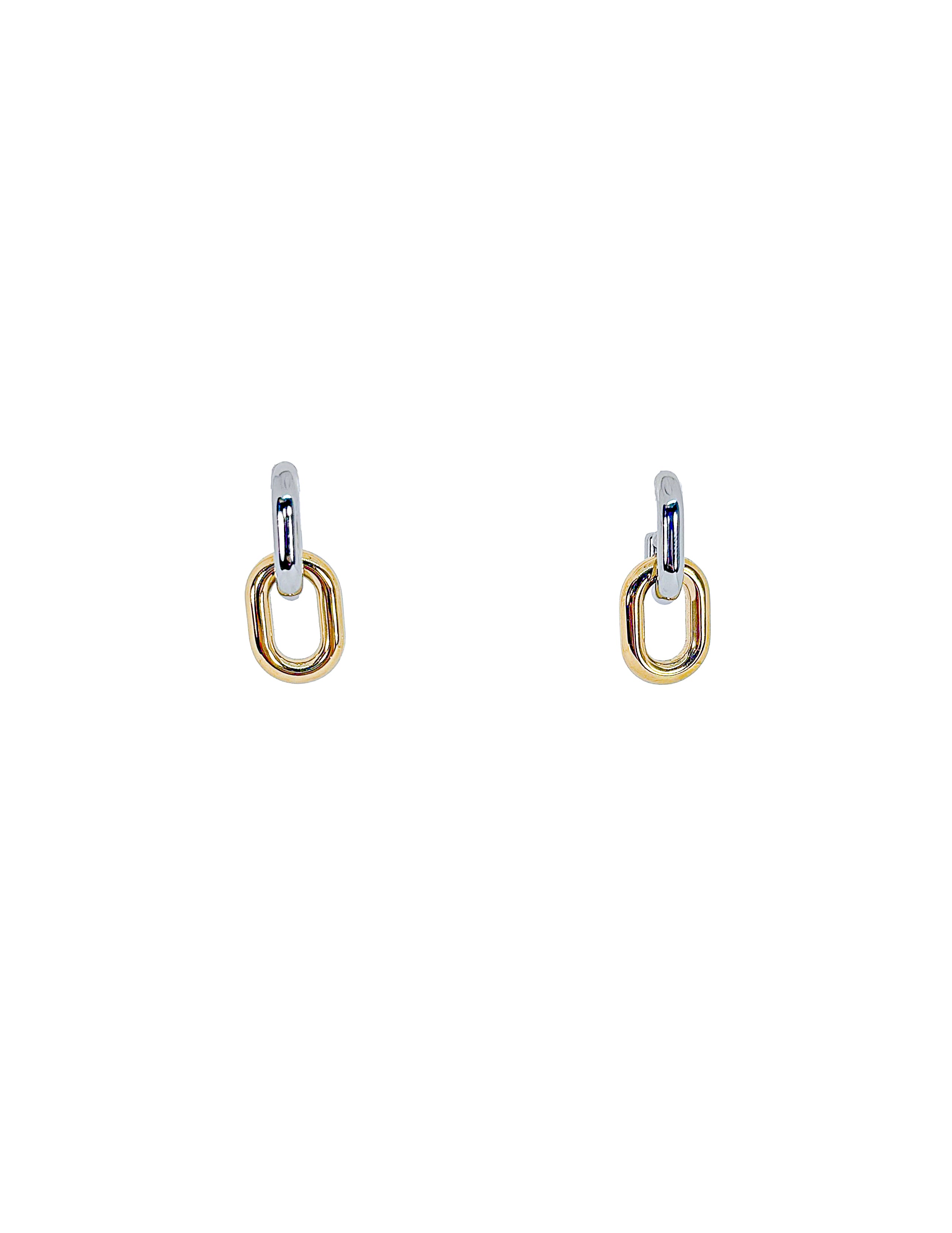 Mixed Link Earrings
