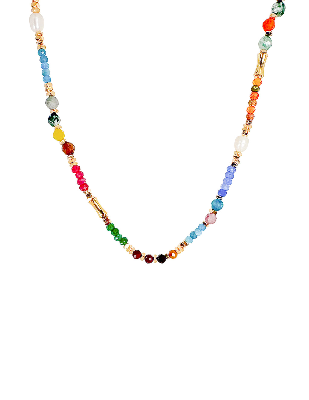 Small Crystal Colorful Necklace