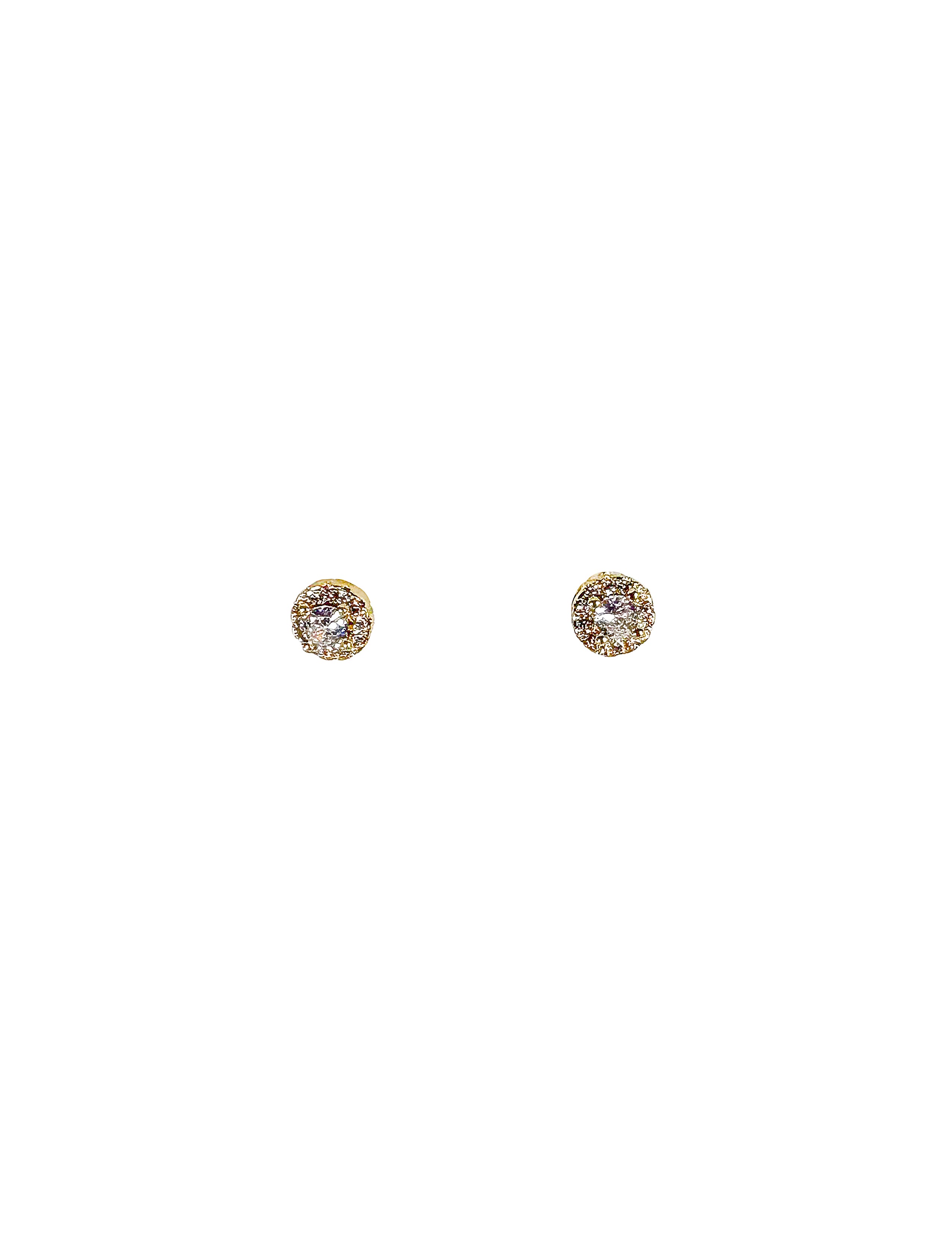 Small Round Crystal Stud