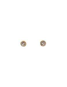 Small Round Crystal Stud