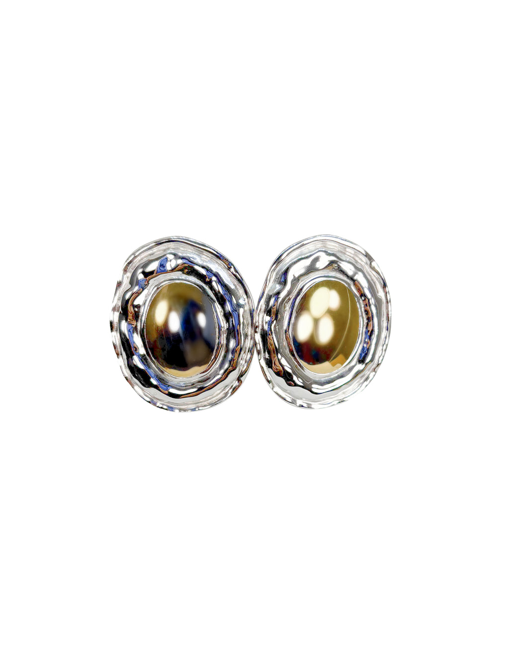 XL Oval Mixed Metal Studs