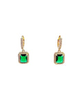 Crystal Square Hoops