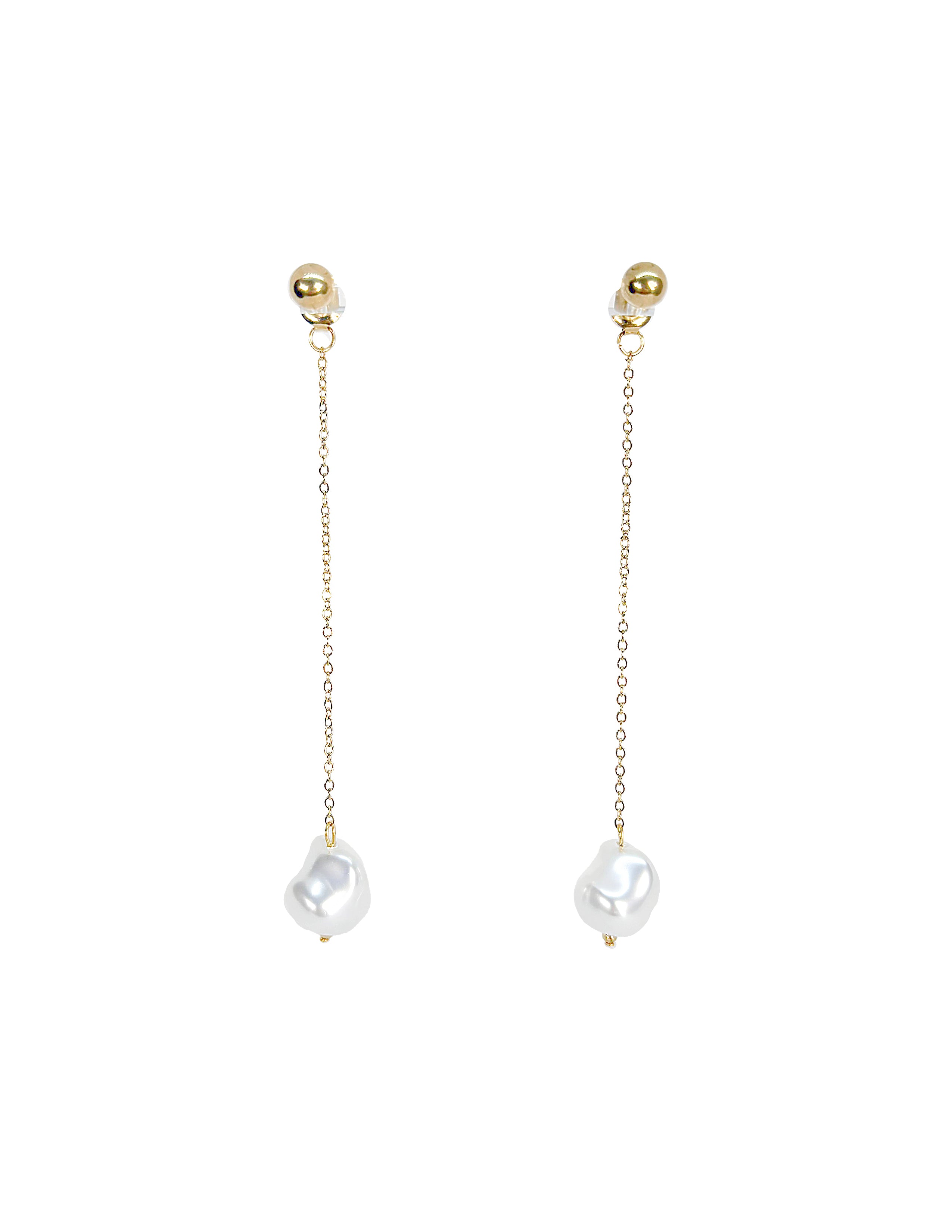 Long Pearl Earrings