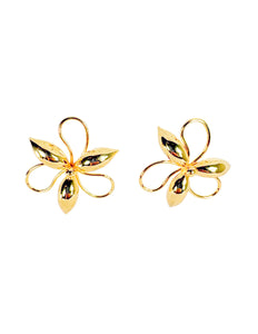 Golden Flower Studs