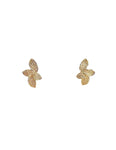 Crystal Leaf Studs