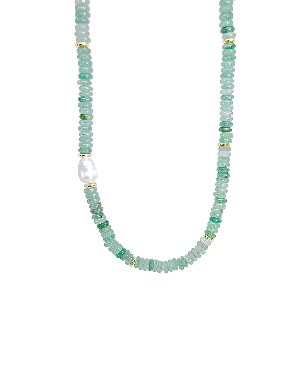 Big Pearl Stone Necklace