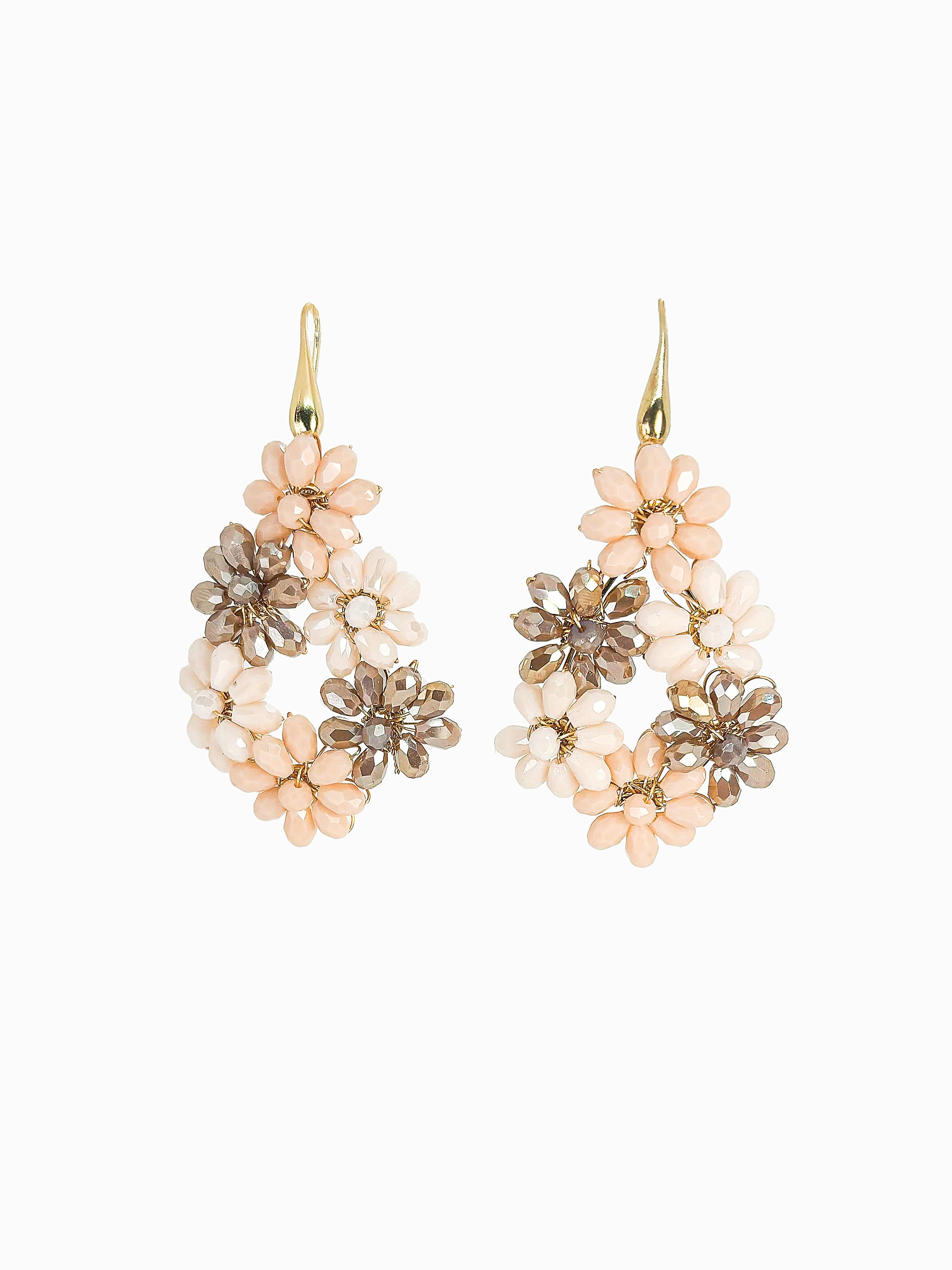 Nude Mix Crystal Flower